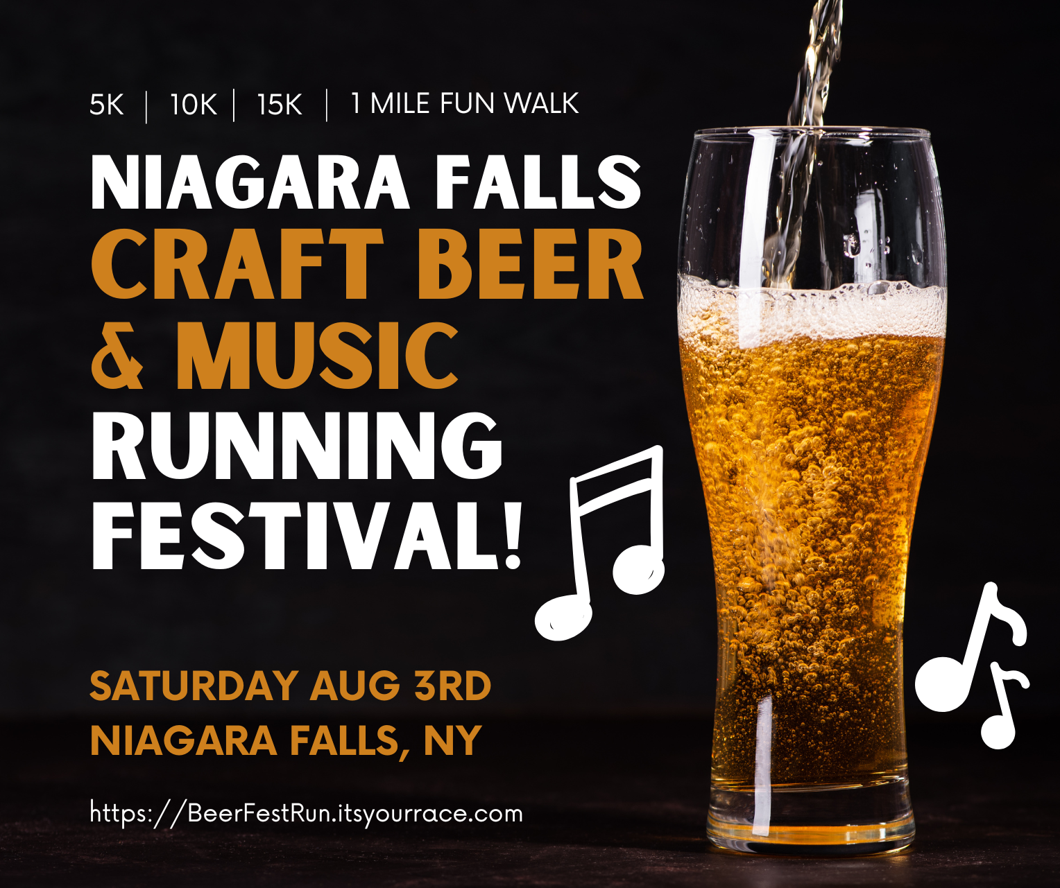 Niagara Falls Craft Beer & Music Running Festival in Niagara Falls, NY